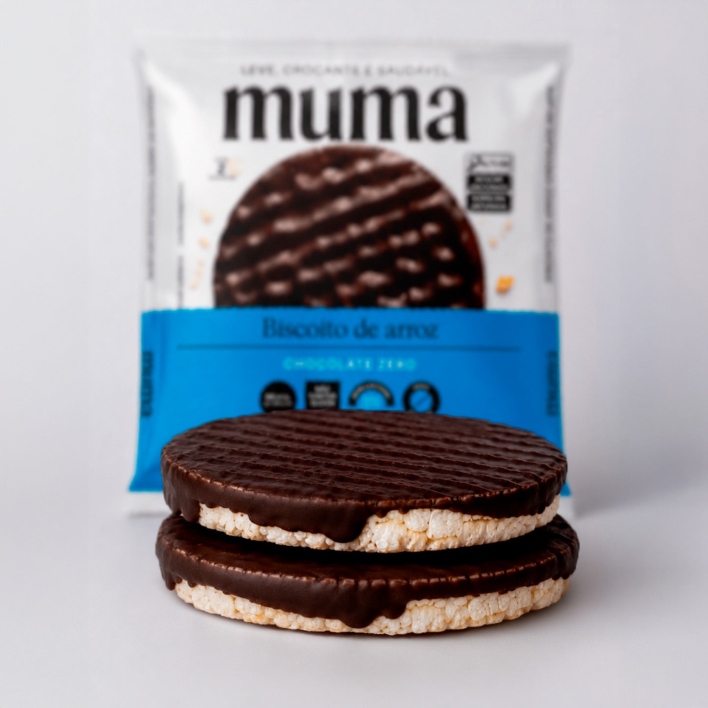 Biscoito de Arroz Chocolate Zero 30g (Individual)
