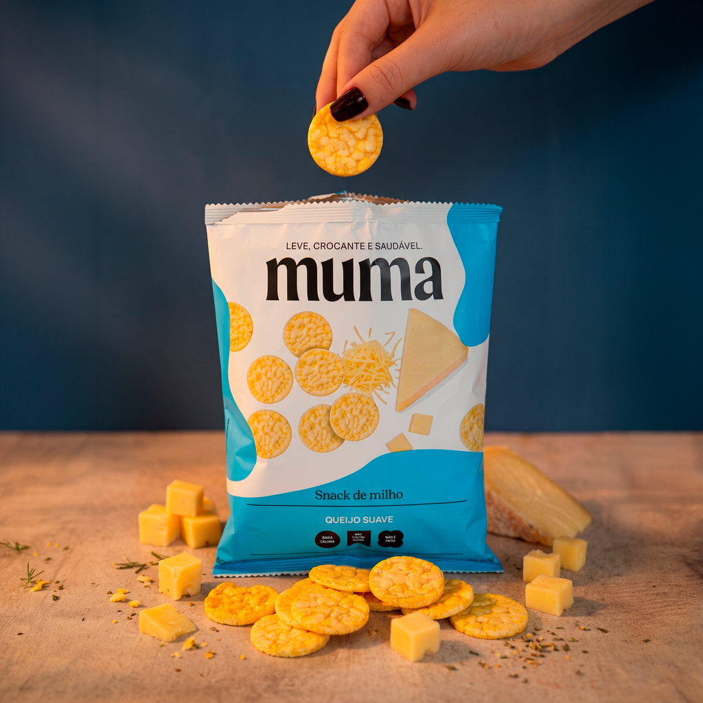 Biscoito Milho Queijo Suave Minis