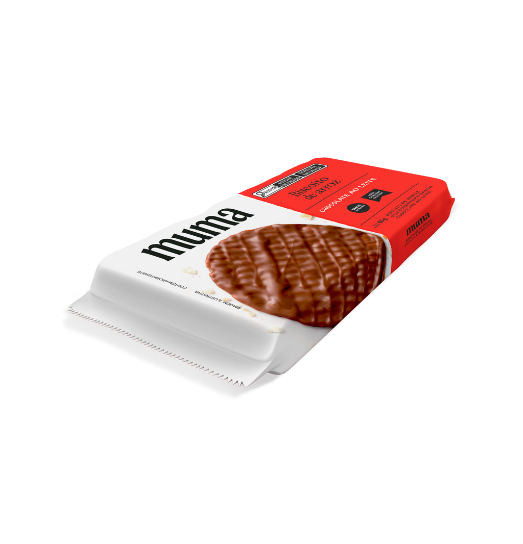 Biscoito de Arroz Chocolate ao Leite 60g