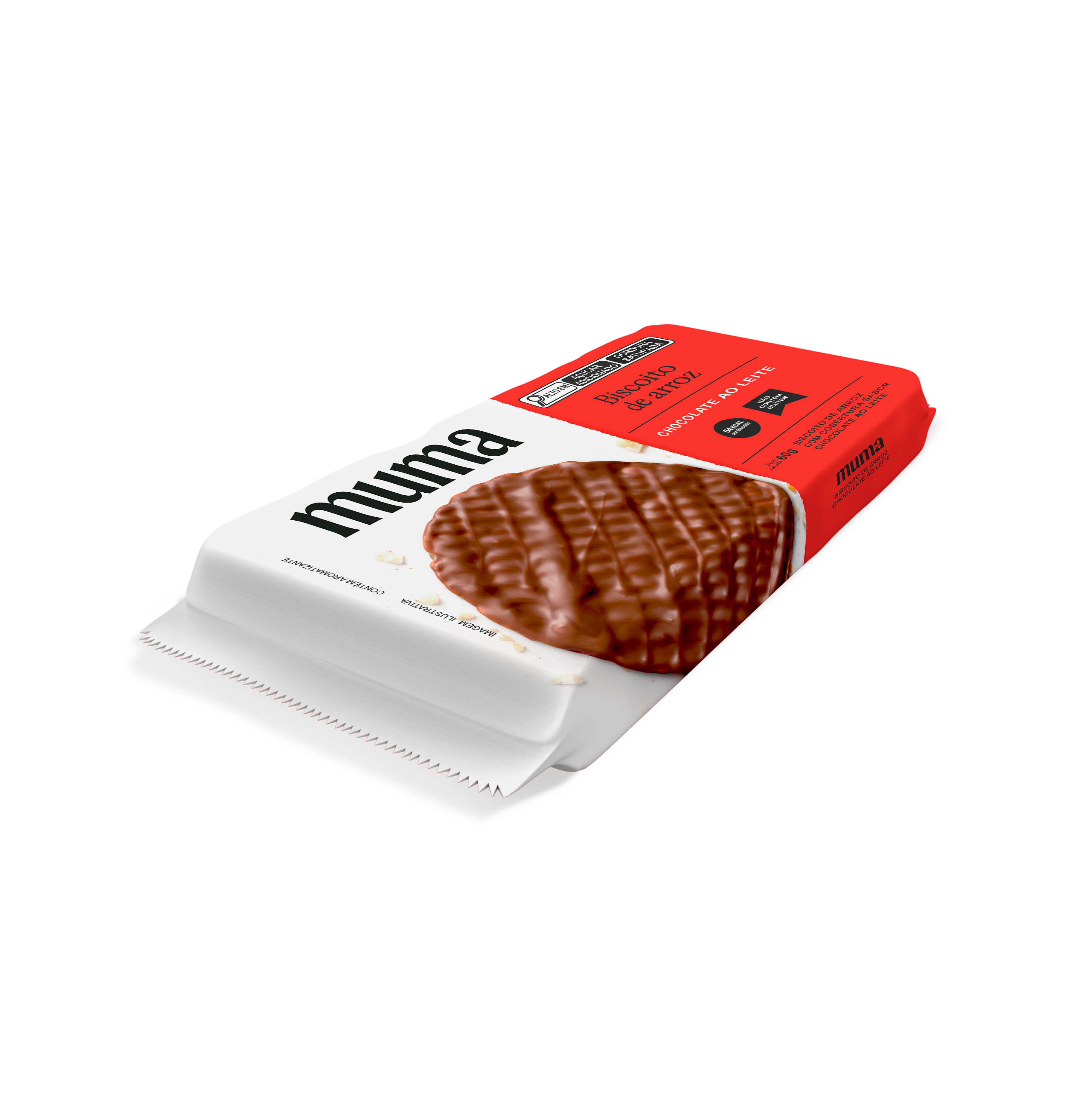 Biscoito de Arroz Chocolate ao Leite 60g