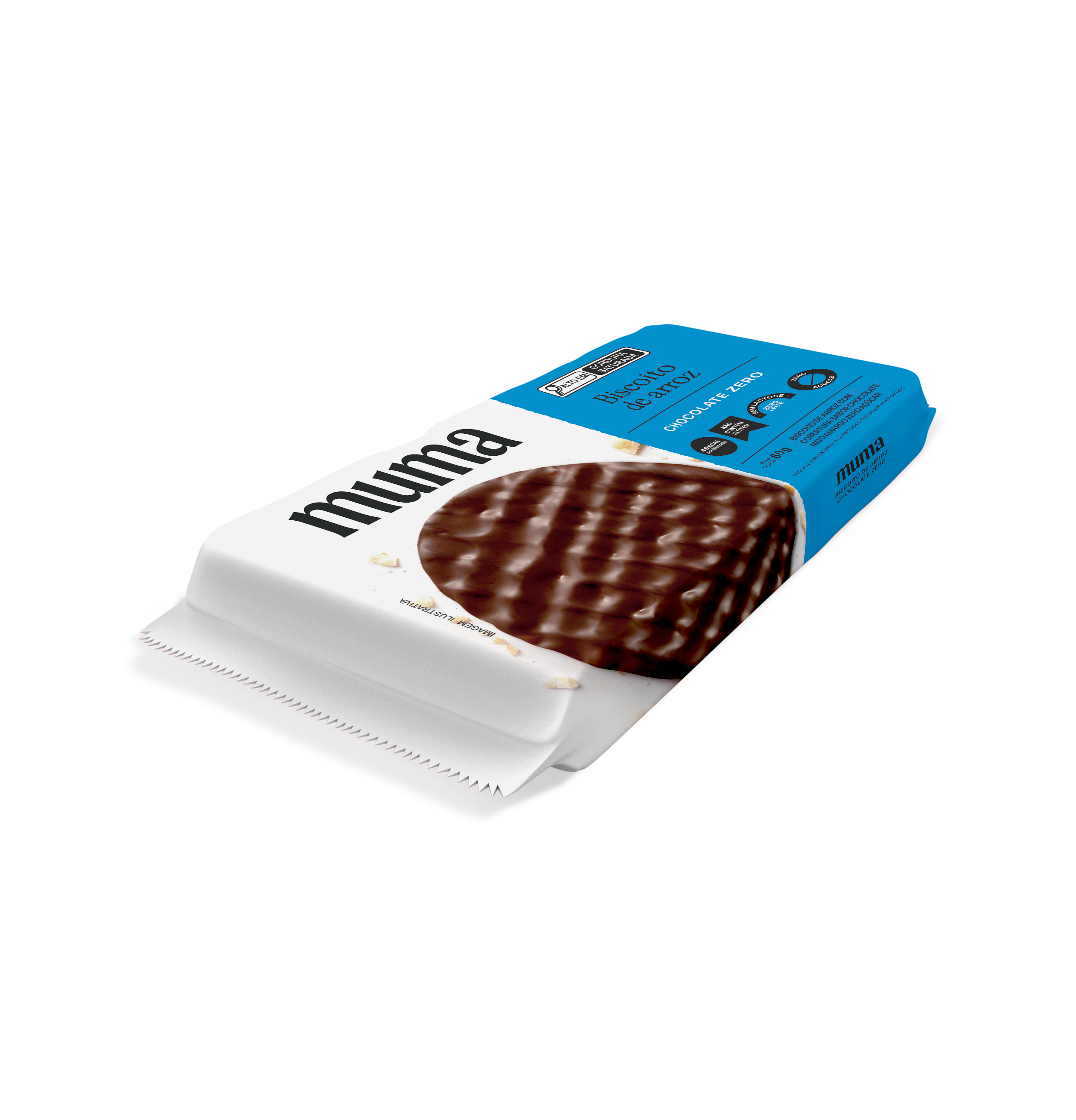 Biscoito de Arroz Chocolate Zero 60g