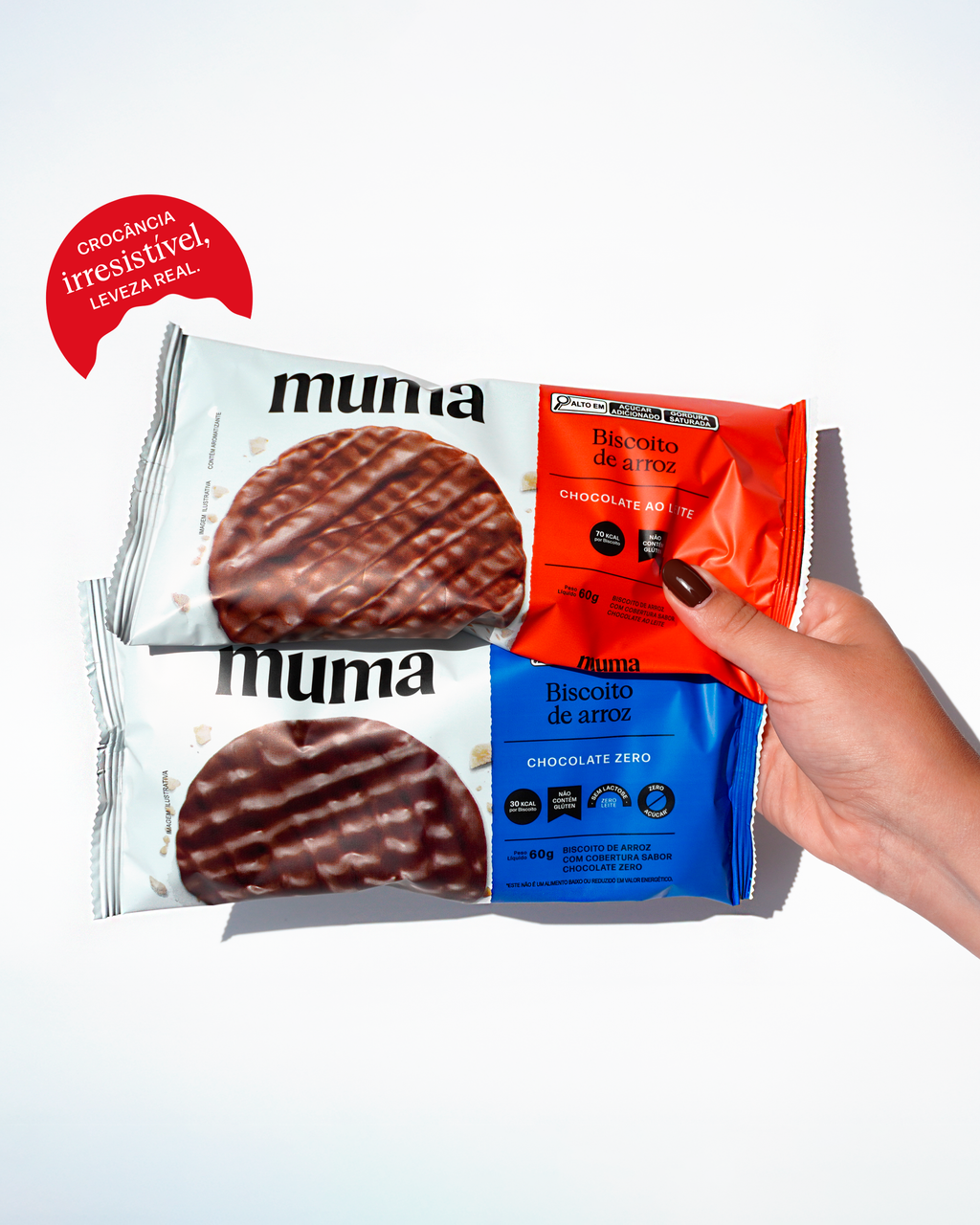 Biscoito de Arroz Chocolate Zero 60g