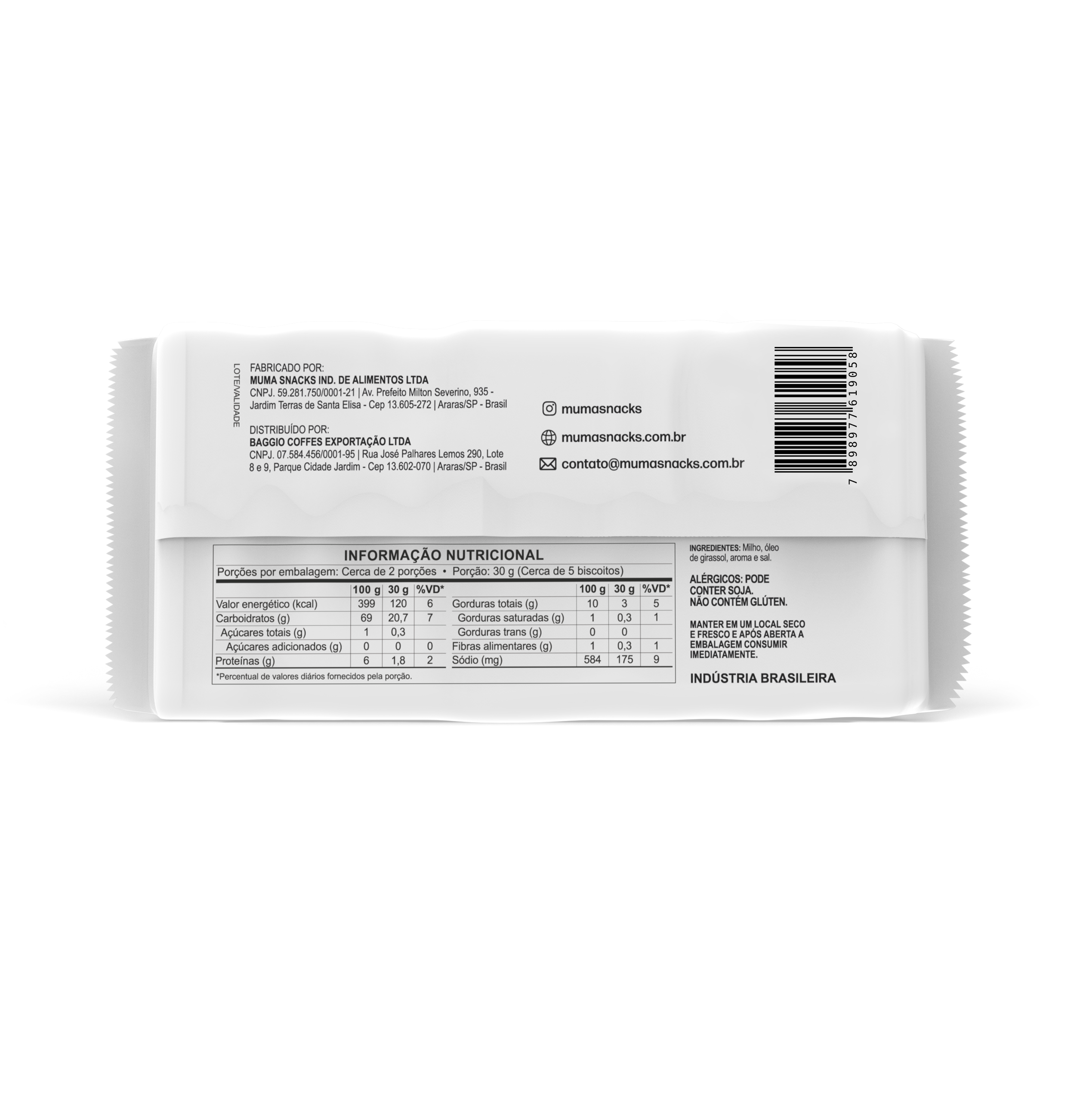 Biscoito Milho Mediterrâneo