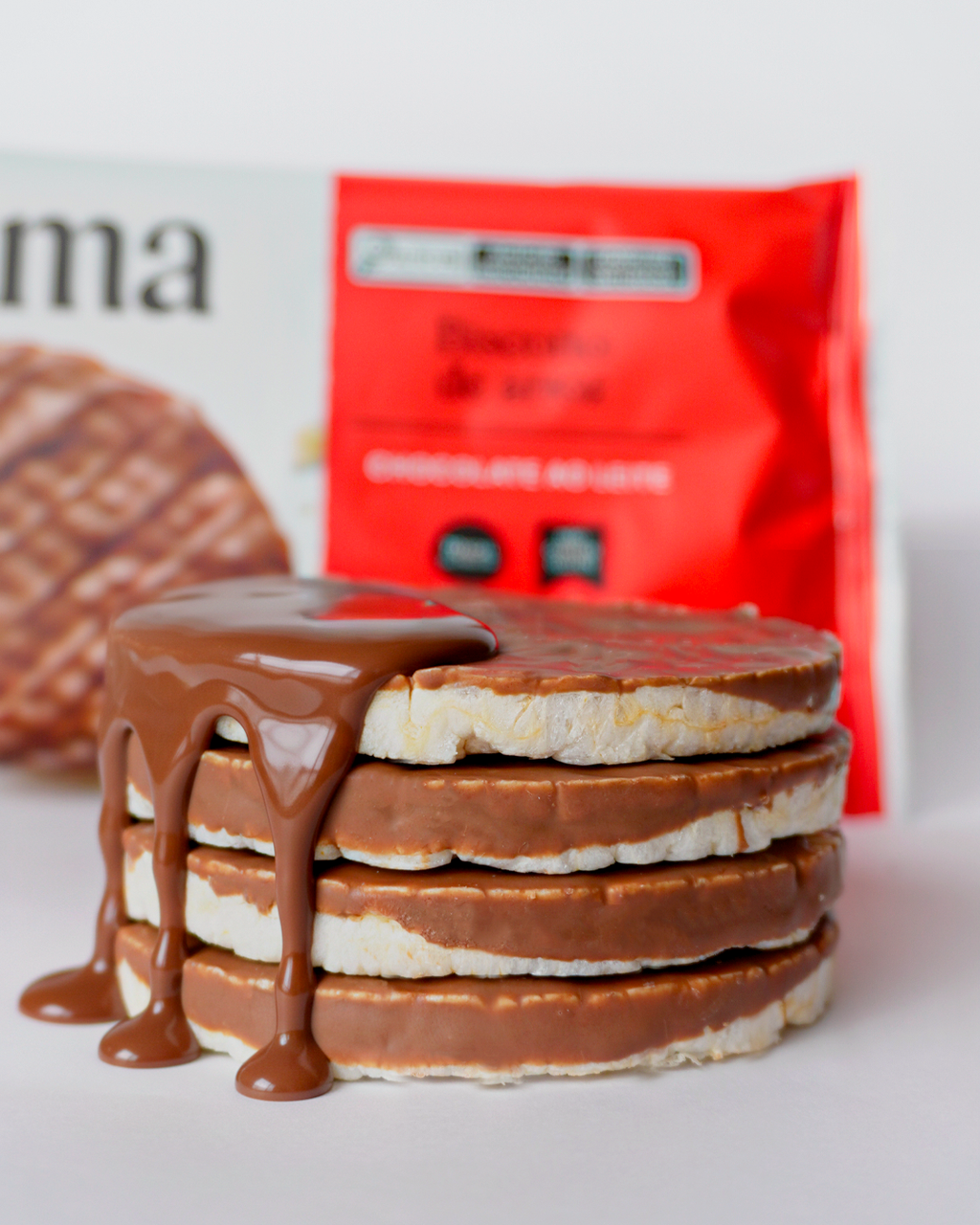 Biscoito de Arroz Chocolate ao Leite 60g