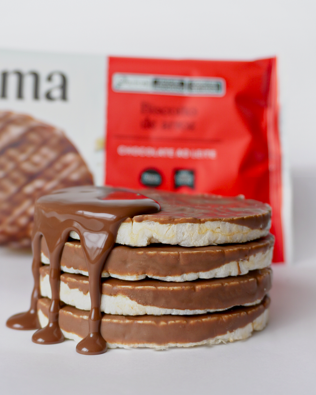 Biscoito de Arroz Chocolate ao Leite 60g